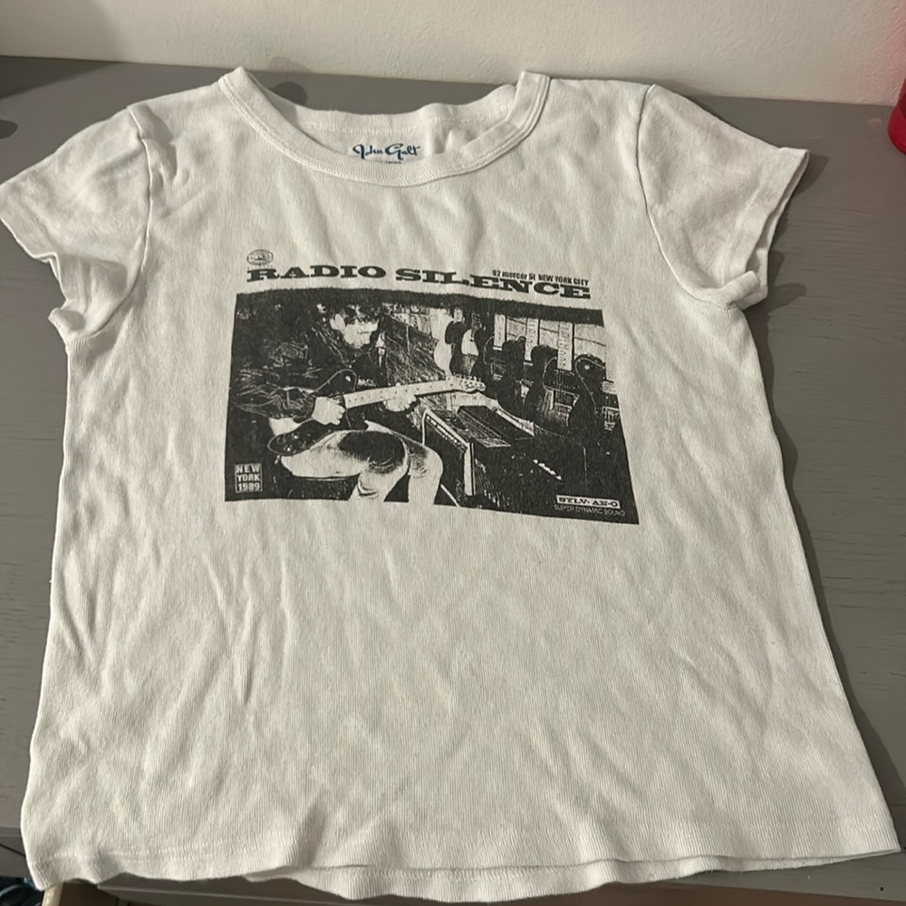 COPY - Brandy melville baby tee Radio silence